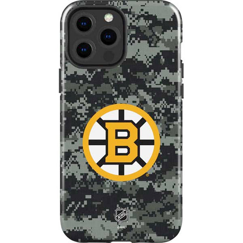 NHL Boston Bruins Camo iPhone 15 Pro Max Impact Case